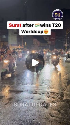 Surat updates on Instagram: "Surat can’t keep calm😍 Surat celebrates 🇮🇳 win🎉🥳 #suratcity"
