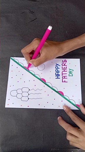 Easy Father's Day 💖💐 / Happy Father's Day Greeting card #shorts #ytshorts #fathersday