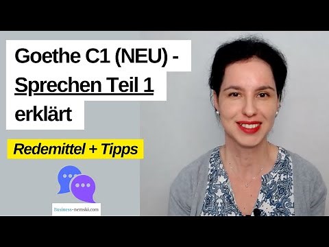 Goethe C1 NEW - SPEAKING Part 1 explained | PHRASES + Tips | #goethezertifikatc1 #goetheexam