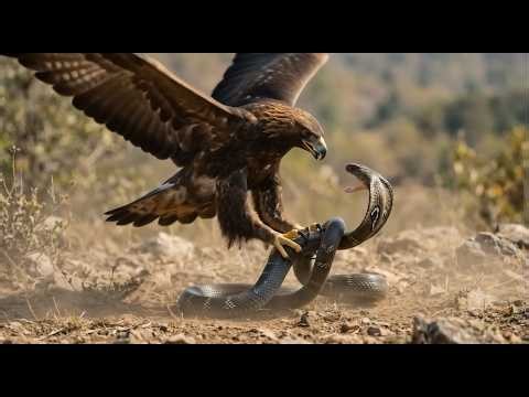 King Cobra VS Golden Eagle | Epic Sky Battle |Nature Documentary | Wildlife Survival