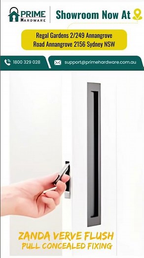 Zanda Verve Flush Pull Concealed Fixing Stainless Steel #primehardware