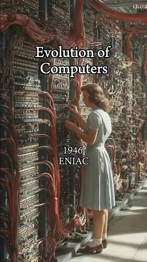 Evolution of computers | 1946 vs 2010 #shorts