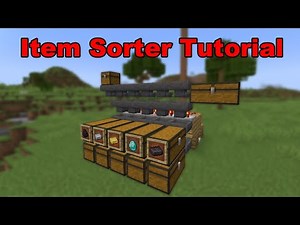 How to Make an Item Sorting Machine in Minecraft | Minecraft Redstone Tutorial