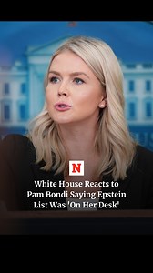 356K views · 5K reactions | White House Press Secretary Karoline Leavitt defended the Department of Justice’s new memo saying there’s no evidence that Jeffrey Epstein had kept a “client list.” Leavitt also said that when Attorney General Pam Bondi said the list was “sitting on my desk” back in February, she was referring to the “entirety of the paperwork.” | Newsweek | Facebook