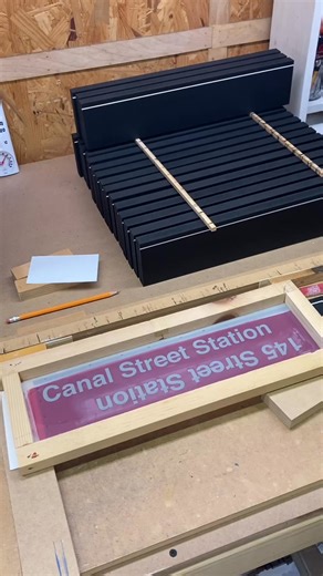 Order a sign from sidewaysigns.com. I hand-make all of them through the process of screen-printing. Unfortunately the lead time for orders right now is 2 weeks. If you placed an order I promise I’m working hard to get it sent out as soon as possible! #subwaysign #nycsubway #newyorkcity #screenprinting #howitsmade #behindthescenes #screenprinted #subway #nysubway #newyork #newyorkgifts #nydecor #sign #handmade #canalstreet #canalsubway#fbreels #viralreels #trendingreels #viralvideo #fbviral #fyp 