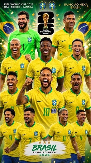 Brazil Team Song 🇧🇷🔥 | World Cup 2026 Anthem 🎶⚽ | Neymar & Brazil