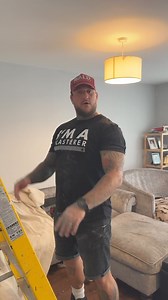Just a small ceiling repair 🧑‍🔧 #plastering #construction #howto | The Bald Builders
