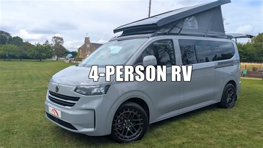 This Compact Campervan Packs a Punch: Rear Bathroom, Kitchen, and Sleeping for 4