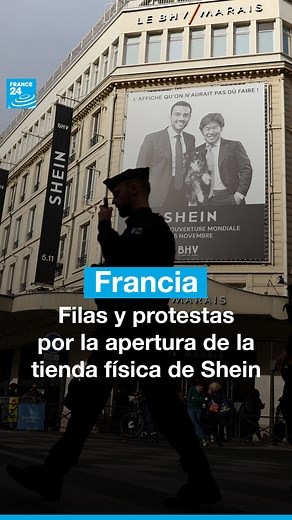 🇫🇷🛍️ #Shein abrió su primera tienda física en #París en medio de una fuerte polémica. La marca china enfrenta críticas por permitir en su plataforma virtual la venta de muñecas sexuales con apariencia infantil. El Gobierno francés inició un proceso para suspender su actividad en línea hasta que demuestre cumplir con la ley ➡️ https://f24.my/BXjE | FRANCE 24 Español