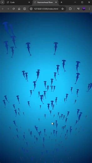 Hammerhead River #programacion #html #htmlcss #javascript #desarrolloweb #codigo #animación #web