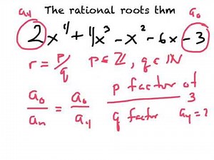 The Rational Roots Theorem