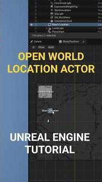 Open World Location Tool in Unreal Engine #UnrealEngine #UE #GameDev #IndieDev #FYP