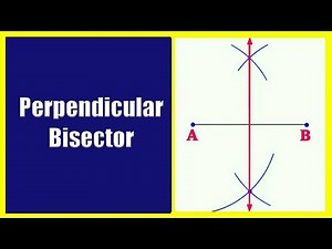 Perpendicular Bisector | How to draw Perpendicular Bisector of a line Segment | Construction