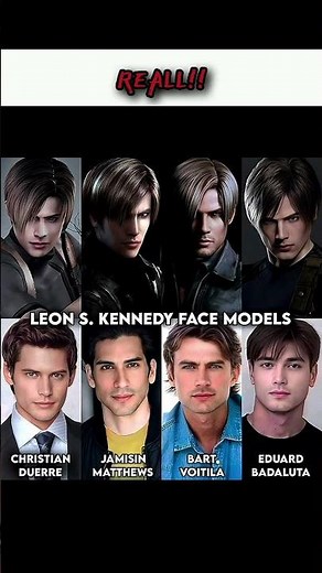 Leon s Kennedy face models #residentevil