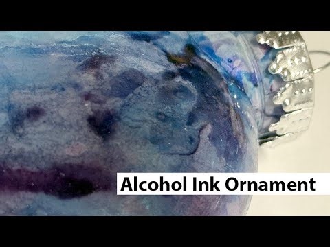 Create Gorgeous Alcohol Ink Christmas Ornament