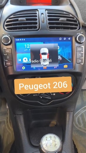 AUTORADIO GHAZALI on Instagram: "Peugeot 206 Installation Ecran Android"