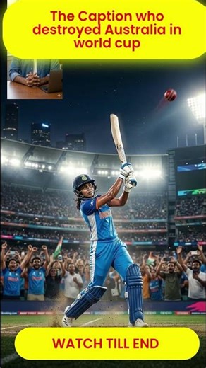 The Indian Captain who destroyed Australia in world cup #cricket #shorts#harmanpreet#worldcup