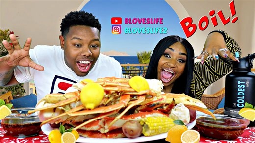 Seafood boil collaboration with ZaddyChunkChunk at home