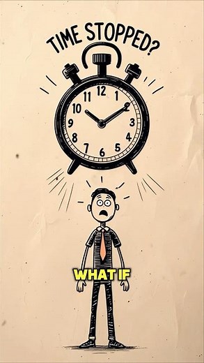 “What If Time Froze for 1 Second?⏳ The Scary Truth” #WhatIf