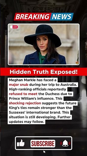High-Ranking Officials Turned Their Backs on Meghan #royalfamily #shorts