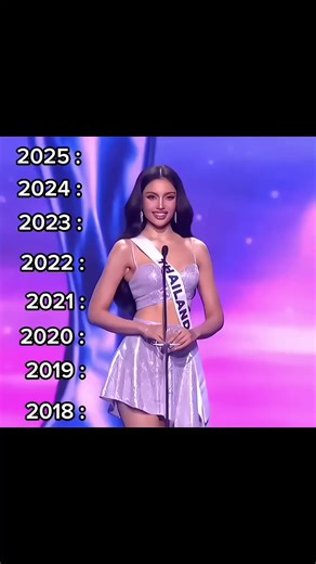 1st runner up miss universe 2018-2025 #missuniverse #missuniversethailand #pageant #beauty #beautypageant