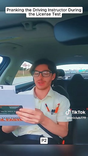 Pranking the Driving Instructor During the License Test #DrivingTest #DrivingInstructor #Prank #DrivingLesson #FunnyMoments