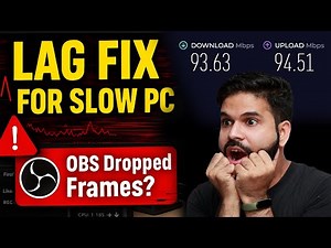 OBS Dropped Frame Problem | INTERNET SPEED FOR OBS | Smooth streaming in OBS