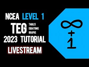 NCEA Level 1 Tables Equations and Graphs | 02 Nov 23