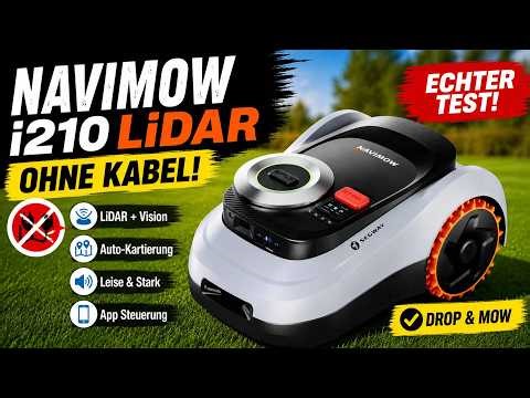 Navimow i210 LiDAR – does this robotic lawnmower really mow without a cable? #navimow #segway #se...