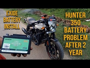 Hunter 350 Battery change After 2 year | Exide Battery Installation in Cheapest Price