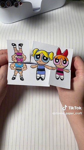 Creative Paper Craft Ideas Inspired by Powerpuff Girls