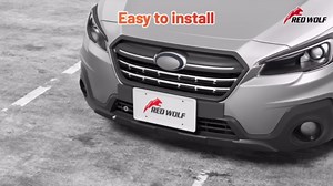 RED WOLF License Plate Bracket for 2016-2023 Subaru WRX Forester Crosstrek Impreza Front Bumper Round Holes No Drilling Required Mount License Plate Tag Holder w/Screws Anchor