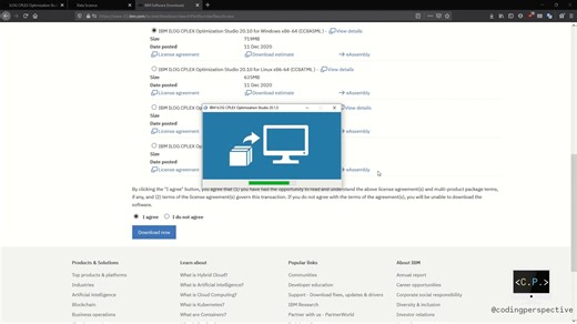 Installation of CPLEX Studio - Optimization in Python with CPLEX (Part 1)
