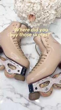 diy custom roller skates tutorial 🛼🤍✨ #rollerskating #pinterestinspired