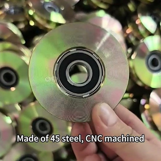 Rong Rolling Wholesale Sliding Gate Roller,45 Steel Material groove Wheel for Sliding Door