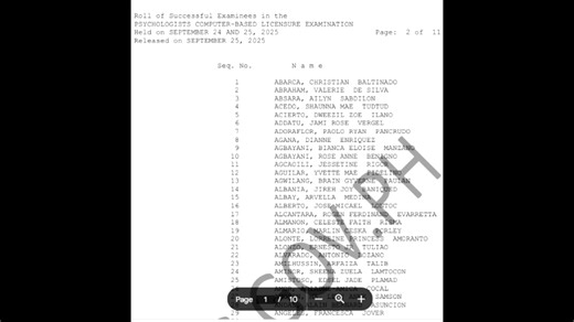 4.6K views · 21 reactions | PSYCHOLOGISTS COMPUTER BASE RESULT 2025! #PRC #exams | PRC BOARD EXAM Result | Facebook