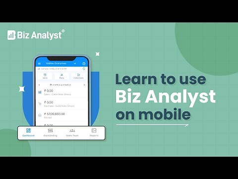 Biz Analyst User Guide | Tutorials | Step by Step | Khatabook