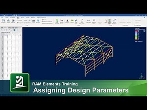 Assigning Steel Design Parameters in RAM Elements