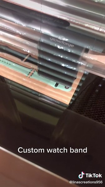 Glowforge Owner's First Project Sold | Custom Watch Bands | Linas Creations 956