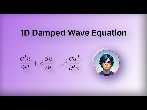 Solving 1-Dimensional Damped Wave PDE using Physics Informed Neural Network - AI Tutorial #5