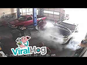 Jump N' Go Battery Charger Catches Fire || ViralHog