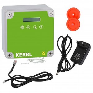 Kerbl 70550 Steuerung Automatische Hühnertür, Lichtsensor Zeitabhängig Manuell
