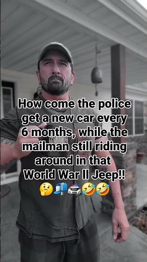 Mailman Still Driving A WWII Relic 😆📬