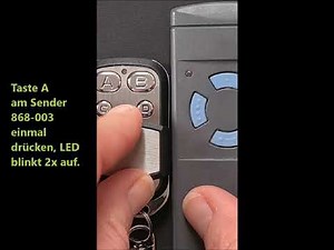 Praemoo 868-003: Programmieren des Handsenders