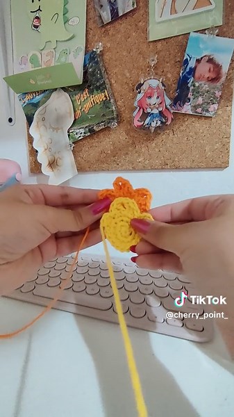 Llavero de Calcifer: Tutorial de Amigurumi