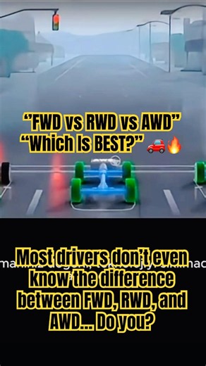 FWD vs RWD vs AWD Explained in 30 Seconds! 🚗 Which One Would You Choose?
