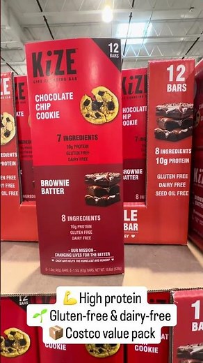 NEW Costco Find 👀 KiZE Protein Bars Actually Taste Like Dessert 🍫
