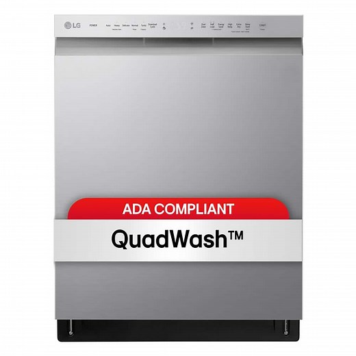 Reviews for LG 24 in. Stainless Steel Front Control Built-In Dishwasher with Stainless Steel Tub, Quadwash, Dynamic Dry, ADA, 48 dBA | Pg 1 - The Home Depot