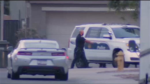 ALERT: Police use patrol cars and caution tape to set up barricades to corner cows on the loose in Phoenix, AZ, before ranchers eventually saved the day and lassoed them in.Phoenix police responded to a call about multiple cows running around a residential neighborhood.Using their patrol cars, they created a blockade to keep them from getting to busy streets.The ranchers who own the cows eventually showed up, using lassos to get them back into their cattle trailer.No cows were injured.📹: phx_ne