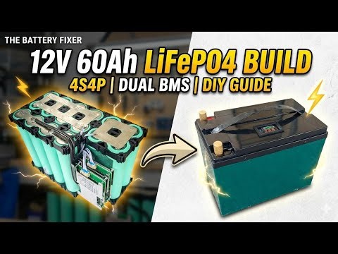 ⚡️ The Ultimate 12V 60Ah LiFePO4 Build! Dual 120A BMS Monster.